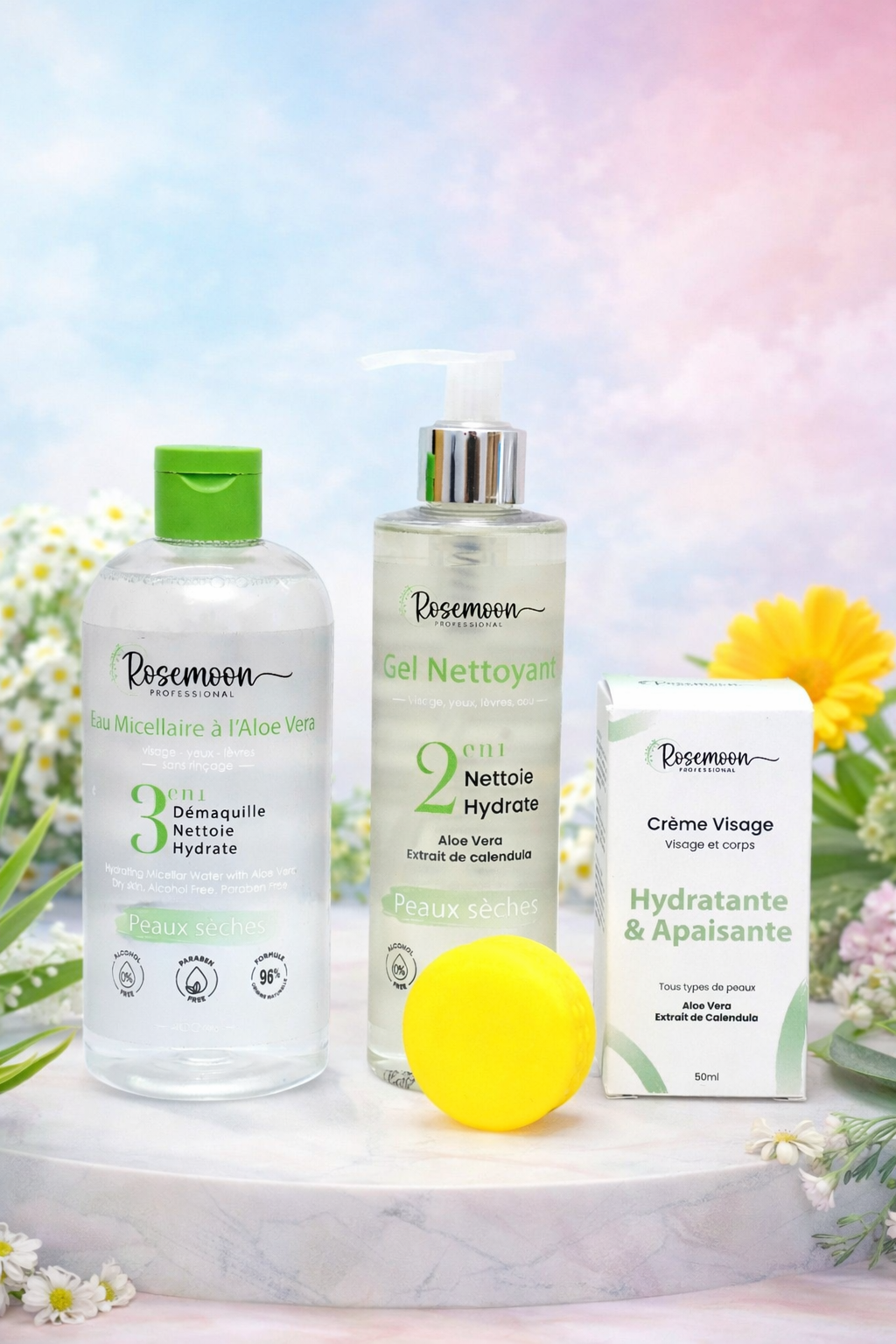 🌿 Pack ROSEMOON – Peau Sèche