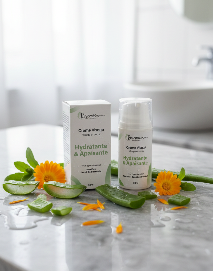 Crème Visage ROSEMOON – Peaux Sèches